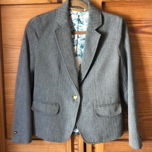 Vera Wang Herringbone Jacket Blazer